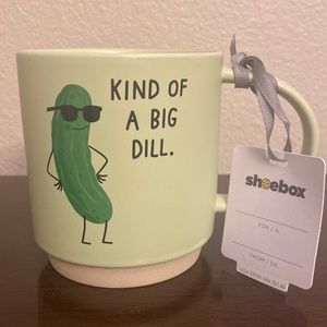 “Kind of a Big Dill” Shoebox Coffee Mug NWT